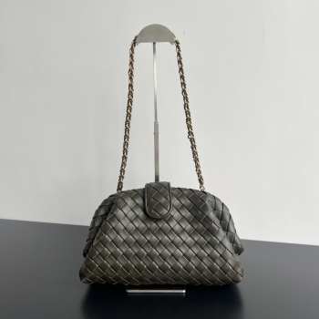 Uubags | Bottega Veneta Teen Lauren 1980 Bag With Chain In Kaki 31.5x16.5x11cmg