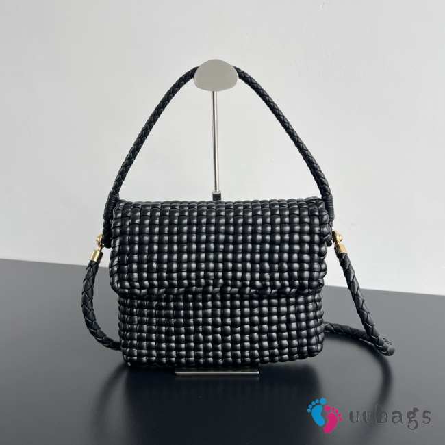 Uubags | Bottega Veneta Swing Top handle bag In Black 25x19x6cm - 1