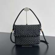 Uubags | Bottega Veneta Swing Top handle bag In Black 25x19x6cm - 1