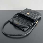 Uubags | Bottega Veneta Swing Top handle bag In Black 25x19x6cm - 4