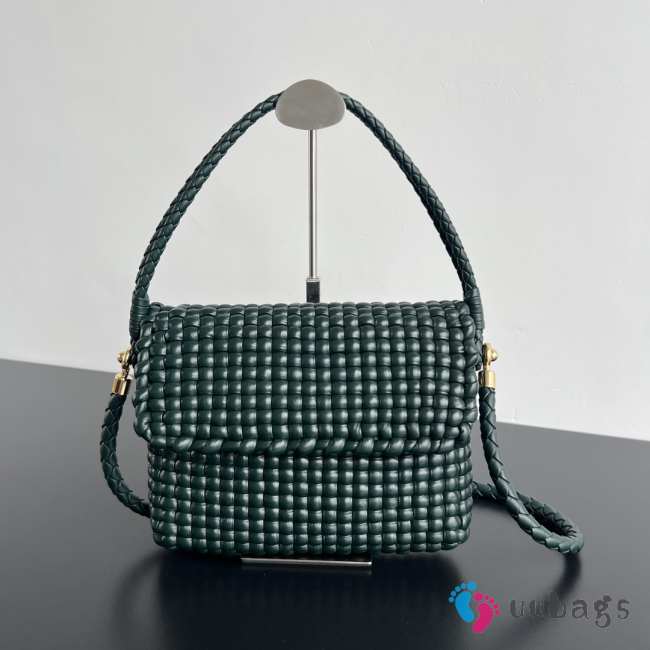 Uubags | Bottega Veneta Swing Top handle bag In Green 25x19x6cm - 1