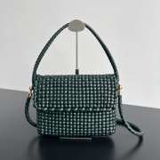 Uubags | Bottega Veneta Swing Top handle bag In Green 25x19x6cm - 1