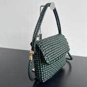 Uubags | Bottega Veneta Swing Top handle bag In Green 25x19x6cm - 6