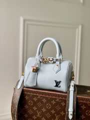 Uubags | Louis Vuitton M24604 Speedy 18 Bandoulière In Blue 18x12.5x11cm - 1