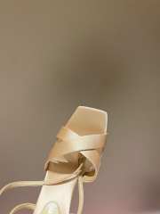 Uubags | YSL Corinne sandals in nude satin crepe 11cm - 3