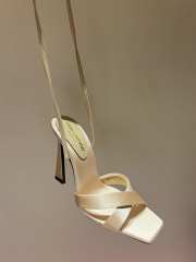 Uubags | YSL Corinne sandals in nude satin crepe 11cm - 2