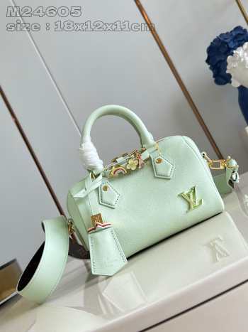 Uubags | Louis Vuitton M24604 Speedy 18 Bandoulière In Green 18x12.5x11cm