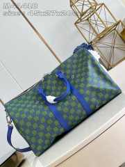 Uubags | Louis Vuitton N41418 Customizable Keepall Bandoulière 45 Bag In Green/Blue 45x27x20cm - 3