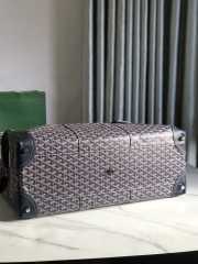 Uubags | Goyard large bowling in blue 55x32x22cm - 6