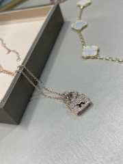 Uubags | Hermes Constance Bag Diamond Gold 18K Necklace  - 6