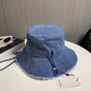 Uubags | Jacquemus Le bob Artichaut Frayed expedition hat in blue  - 6