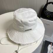 Uubags | Jacquemus Le bob Artichaut Frayed expedition hat in off-white  - 3