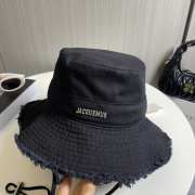 Uubags | Jacquemus Le bob Artichaut Frayed expedition hat in black - 4