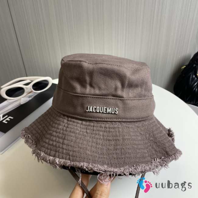 Uubags | Jacquemus Le bob Artichaut Frayed expedition hat in pale mauve  - 1