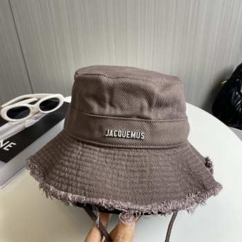 Uubags | Jacquemus Le bob Artichaut Frayed expedition hat in pale mauve 