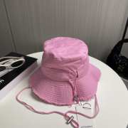 Uubags | Jacquemus Le bob Artichaut Frayed expedition hat in pink - 6