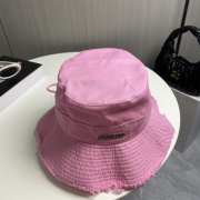 Uubags | Jacquemus Le bob Artichaut Frayed expedition hat in pink - 4