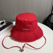 Uubags | Jacquemus Le bob Artichaut Frayed expedition hat in red - 1