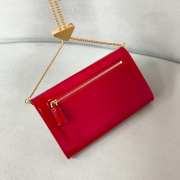 Uubags | Prada patent mini bag clutch bag in red 20x11.5cm - 2