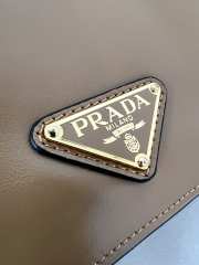 Uubags | Prada 1BD082 glossy leather shoulkder bag in brown 22x13x8cm - 2