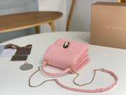 Uubags | Bvlgari Serpenti Forever small top handle bag in light pink 20x15x9.5cm - 4