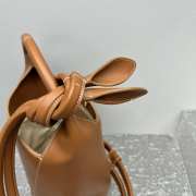 Uubags | Jacquemus Mini Knotted Bucket Bag In Brown 19x24.5x38cm - 6