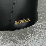 Uubags | Jacquemus Mini Knotted Bucket Bag In Black 19x24.5x38cm - 4