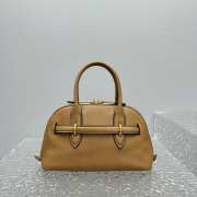 Uubags | Miu Miu Aventure nappa leather top-handle bag in caramel 28x21x17cm - 2