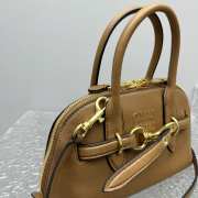 Uubags | Miu Miu Aventure nappa leather top-handle bag in caramel 28x21x17cm - 6