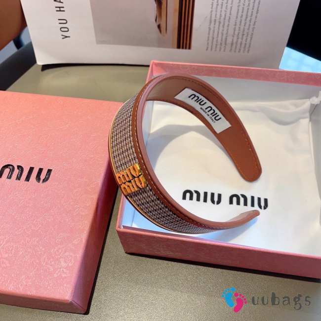 Uubags | Miu Miu brown headband  - 1