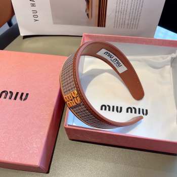 Uubags | Miu Miu brown headband 