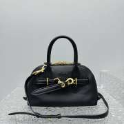 Uubags | Miu Miu Aventure nappa leather top-handle bag in black 28x21x17cm - 6