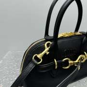 Uubags | Miu Miu Aventure nappa leather top-handle bag in black 28x21x17cm - 5