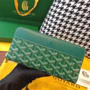 Uubags | Goyard Matignon GM wallet in green 20x2.3x11cm - 1