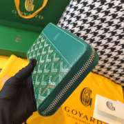 Uubags | Goyard Matignon GM wallet in green 20x2.3x11cm - 3