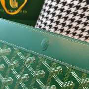 Uubags | Goyard Matignon GM wallet in green 20x2.3x11cm - 4