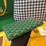 Uubags | Goyard Matignon GM wallet in green 20x2.3x11cm - 2