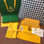 Uubags | Goyard Matignon GM wallet in yellow 20x2.3x11cm - 4