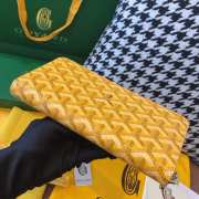 Uubags | Goyard Matignon GM wallet in yellow 20x2.3x11cm - 2