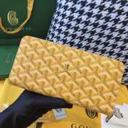 Uubags | Goyard Matignon GM wallet in yellow 20x2.3x11cm - 3