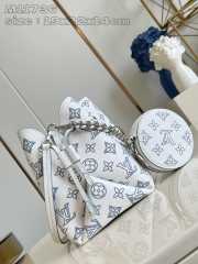 Uubags | Louis Vuitton M11736 Bella Bag In White/Blue 19x22x14cm - 6