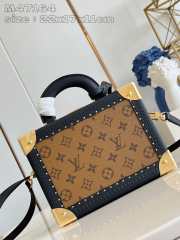 Uubags | Louis Vuitton M47164 Monogram Reverse Canvas Petite Suitcase Box Bag 22.5x17.5x11cm - 4