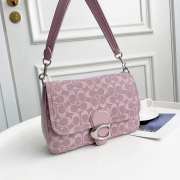 Uubags | Coach Washed Denim Soft Tabby Small Shoulder Bag In Light Purple 26x15x8.5cm - 1