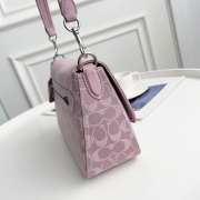 Uubags | Coach Washed Denim Soft Tabby Small Shoulder Bag In Light Purple 26x15x8.5cm - 5