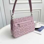 Uubags | Coach Washed Denim Soft Tabby Small Shoulder Bag In Light Purple 26x15x8.5cm - 3