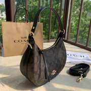 Uubags | Coach Kleo Hobo Signature Canvas Bag in Black 21x18x8cm - 3