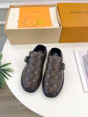 Uubags | Louis Vuitton Cozy Flat Comfort Clog Sandals Material Monogram Canvas In Cocoa Brown - 1