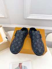 Uubags | Louis Vuitton Cozy Flat Comfort Clog Sandals Material Monogram Canvas In Black - 2