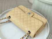 Uubags | Chanel Classic Flap Bag Caviar In Beige With Silver Hardware 25cm - 3