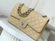 Uubags | Chanel Classic Flap Bag Caviar In Beige With Silver Hardware 25cm - 4